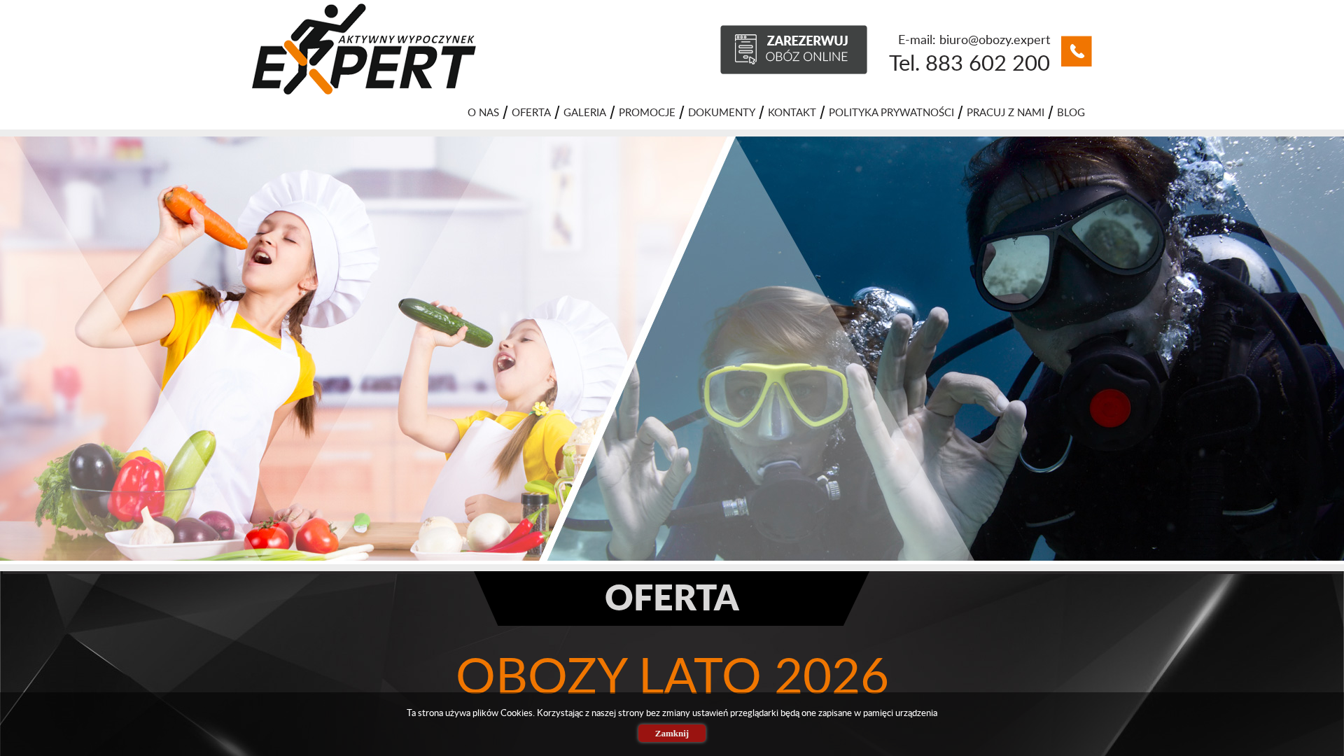 Kolonie dla dzieci - Obozy Expert